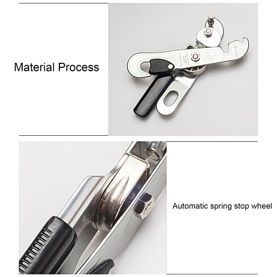 Rock Climbing Descender Portable Strong Load Bearing Wear-resistant Durable Stop Supplies