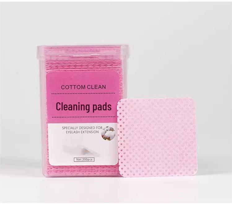 Lint-Free Eyelash Glue & Nail Polish Remover Pads - Anti-Clogging Wipes for Nail Art Tools
