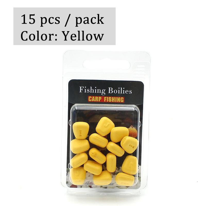 15PCS Carp Fishing Bait Pop Up Boilies Floating Corn Pellet Colored Fishing Beads for Hair Rig Method Feeder Fishing Tackle