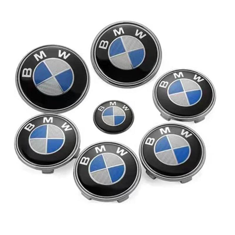 7 шт. Наклейка на переднюю эмблему автомобиля, задний значок, колпачок ступицы колеса для bmw E46 E90 E60 F10 F11 F20 F30 F34 F01 G20 G21 G31 G38 X1 X3 X5 X7