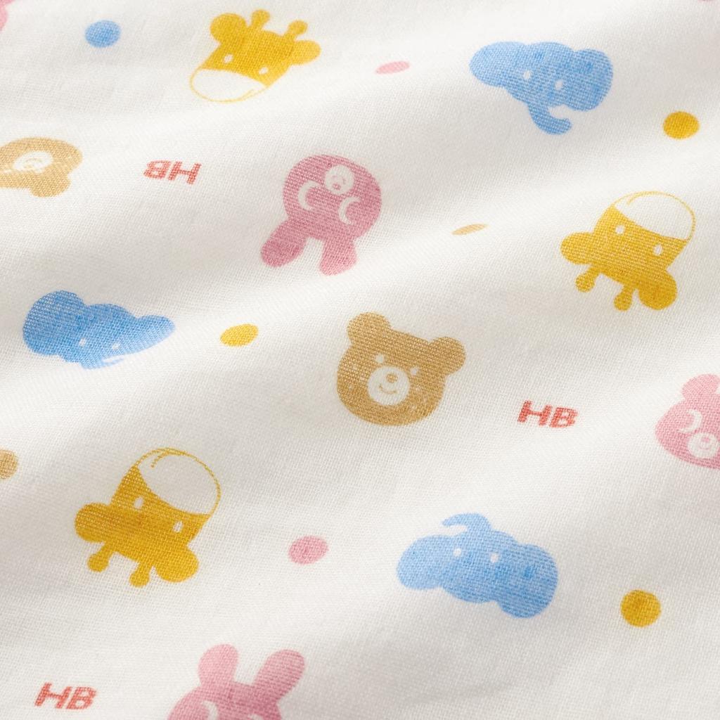 House Hot Gauze Handkerchief Set for Boys and Newborn Baby Free [Miki Biscuits] Girls, Clothes, Ivory, Size, 76-8037-490