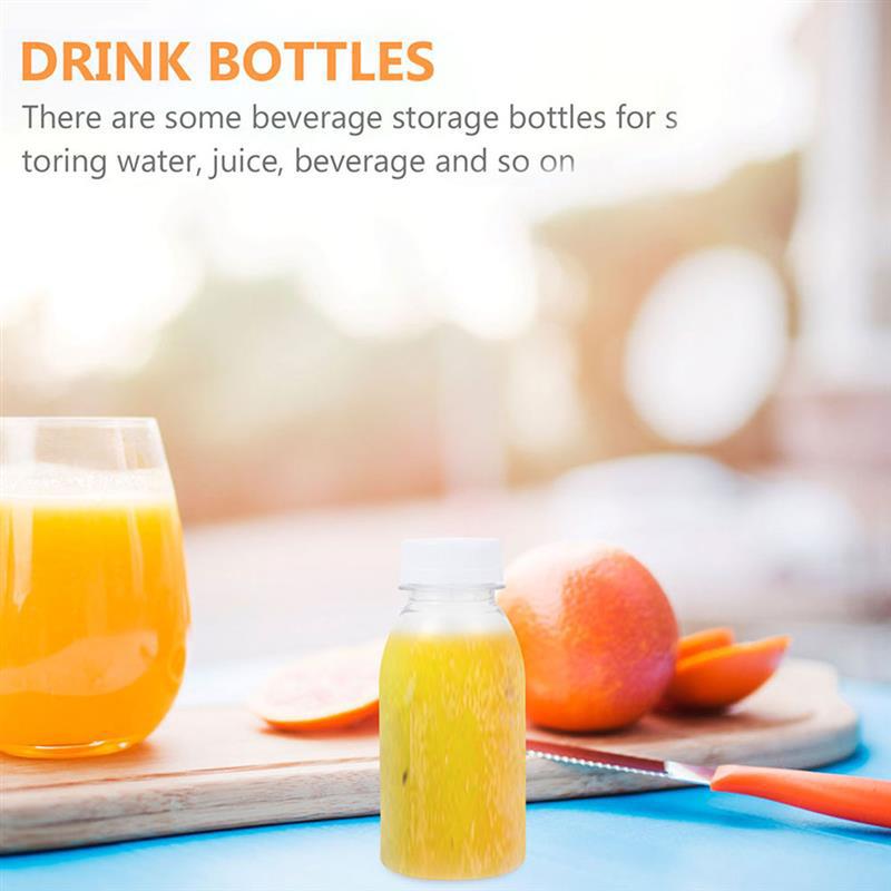 6 шт. 250 мл молочные бутылки маленькие бутылки для сока герметичные молочные бутылки портативные бутылки для напитков пластиковые пустые бутылки для воды
