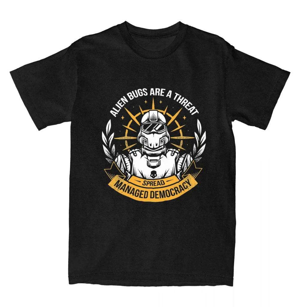 Men Women's Spread Democracy Helldivers 2 T Shirts Accessories New Video Game Tops T-shirt Unique Tee Shirt Summer