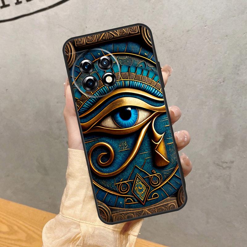 Egyptian Eye of Horus Art Case For OnePlus 15 R 13 13R 13T 12 11 10R 10T 8T 9 10 Pro Nord CE 5 4 2 3 Lite N20 N30 Cover
