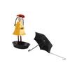 Cute Doll Design Metal Bird Feeder Hanging Bird Feeding Tool for Outdoor Garden Yard