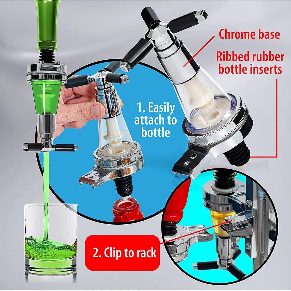 Диспенсер для бутылок Морзе, 25 мл, настенный диспенсер для вина, алкоголя, ликера, коктейля, пива, вечерние, бар, домашний дозатор, разделитель для вина