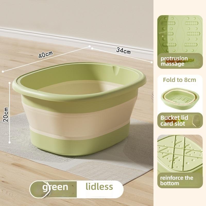 Складное ведро для ножной ванны бытовое портативное утолщенное для ножной ванны до икр с изоляцией ведро для ножной ванны