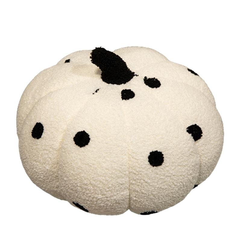 Cute Colorful Polka Dot Pumpkin Pillow Toy For Halloween Decor