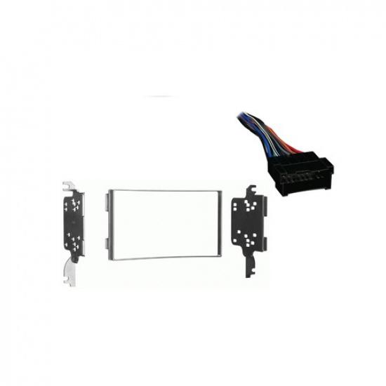 Подходит для Hyundai Tucson 2005-2008 Двойной DIN Жгут Радио Высокий Комплект Панели