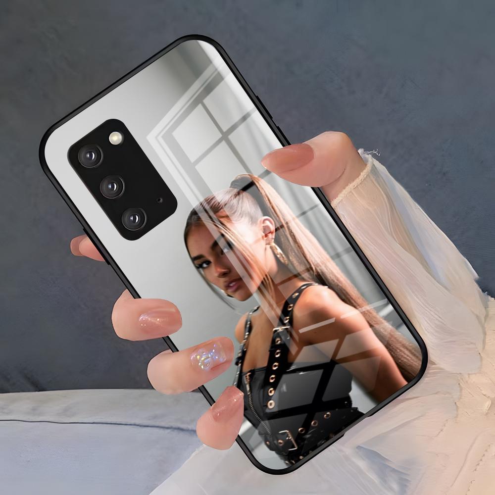 Чехол для телефона Madison Beer Singer для Samsung A25 A13 A33 5G A54 A36 A35 A56 A52 A14 Ударопрочная стеклянная крышка