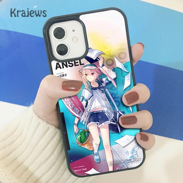 Мягкий чехол для телефона Krajews Amiya Ansel Arknights для iPhone 14 5 SE 6s 7 8 plus X XR XS 11 12 13 pro max Samsung S21 S22ultra