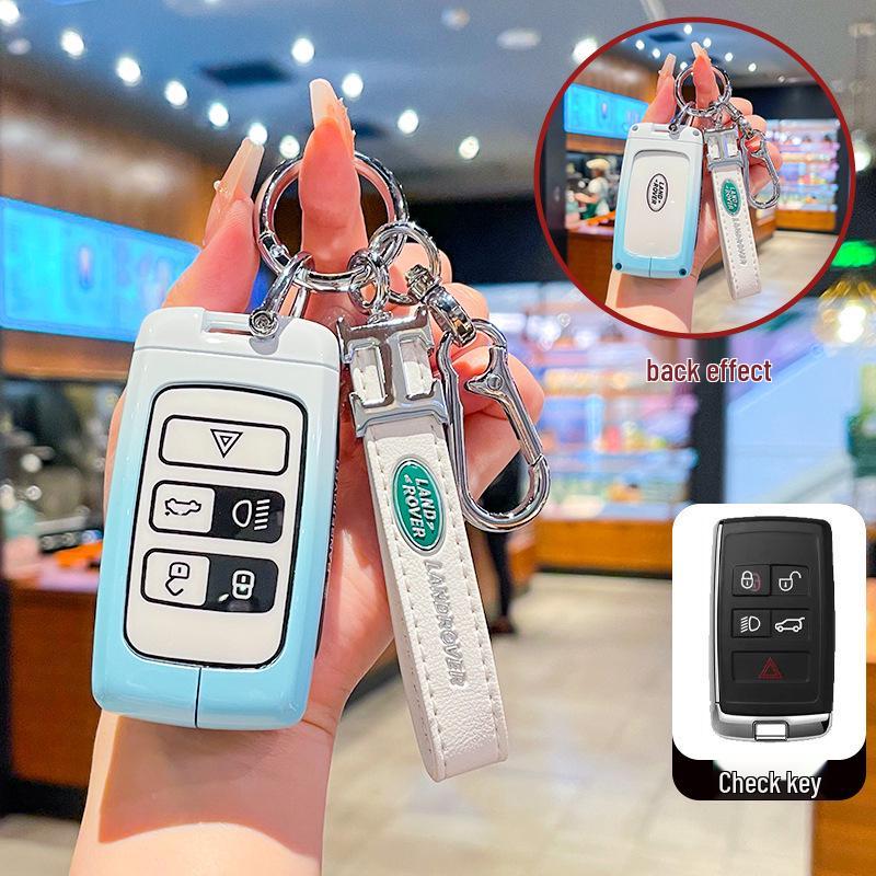 Key Covers for Land Rover Range Rover Evoque, Discovery 4/5, Velar, Range Rover Sport, and Freelander 2