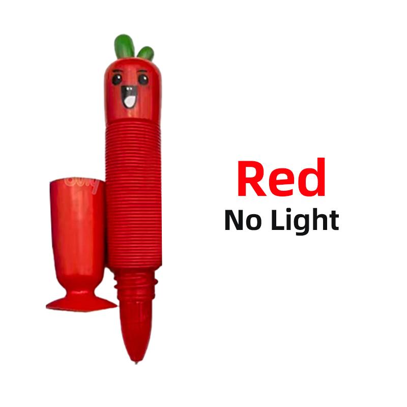 Присоски Pop Tube Морковь Ручка Редис Сенсорный Push It Bubble Декомпрессионная трубка Антистресс Непоседа Аутизм Тревожная сильфонная игрушка