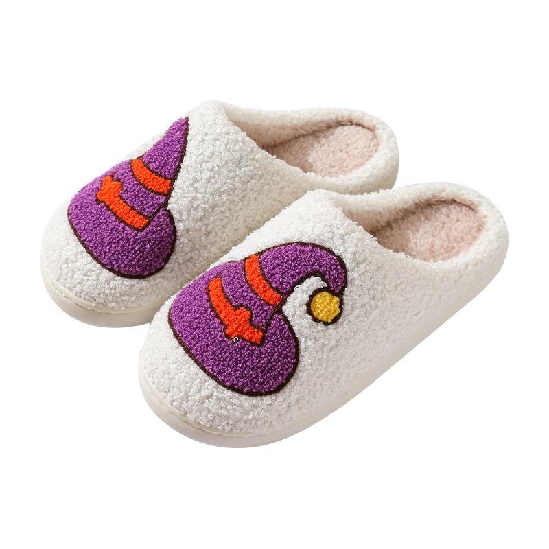 Autumn and Winter Cartoon Cotton Slippers Women's Home Non-slip Home Indoor Warm Halloween Slippers