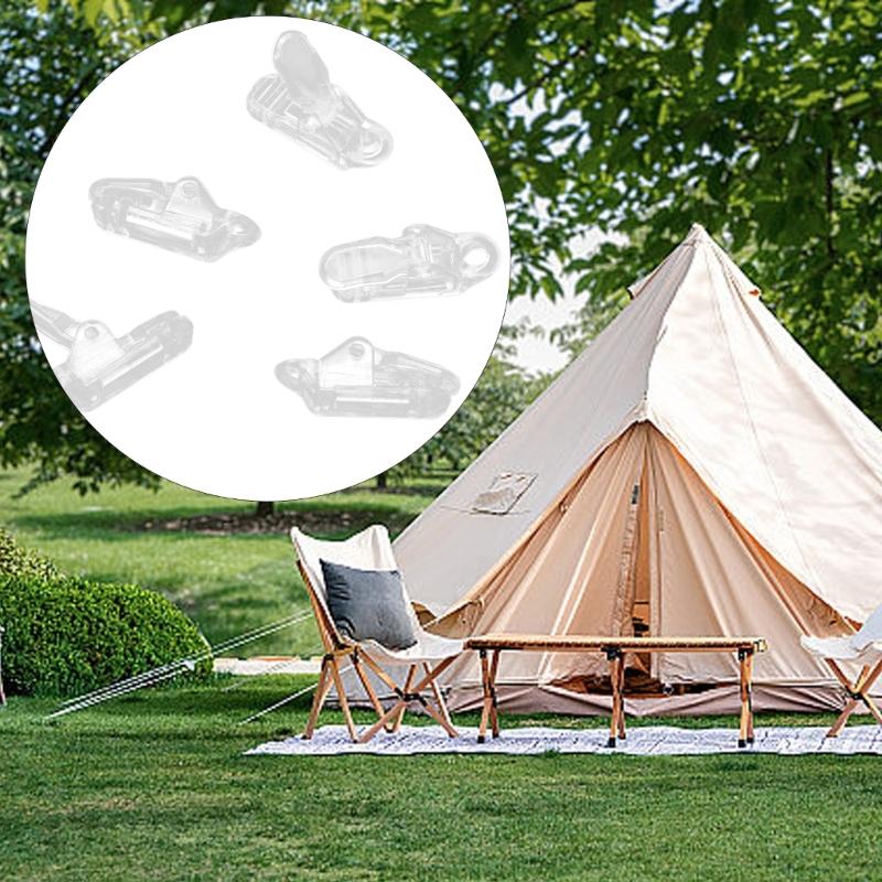 10 шт. Зажим для палатки для кемпинга, зажим для тента, зажимы для брезента, набор прозрачных зажимов, зажим для палатки