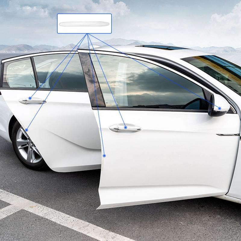 6 шт., универсальная защита от столкновений, автомобильная угловая полоса, наклейка для переднего и заднего бампера, защита от столкновений, дверь автомобиля, защита от столкновений