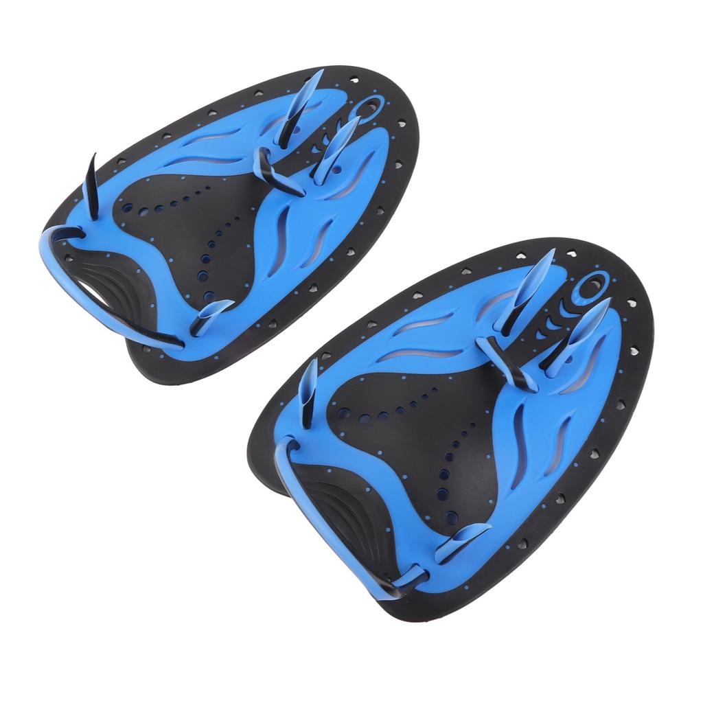 WHALE Swimming Diving Hand Fins Paddles Webbed Training Fin Scuba Equipment (Blue L)