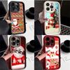 Мягкий чехол Sky Eye Ladder для Xiaomi 14T Redmi 13c 14c Note 11 12 13 Pro Все модели Xiaomi Redmi Чехлы для телефонов NY39 Новый год Счастливого Рождества Санта-Клаус