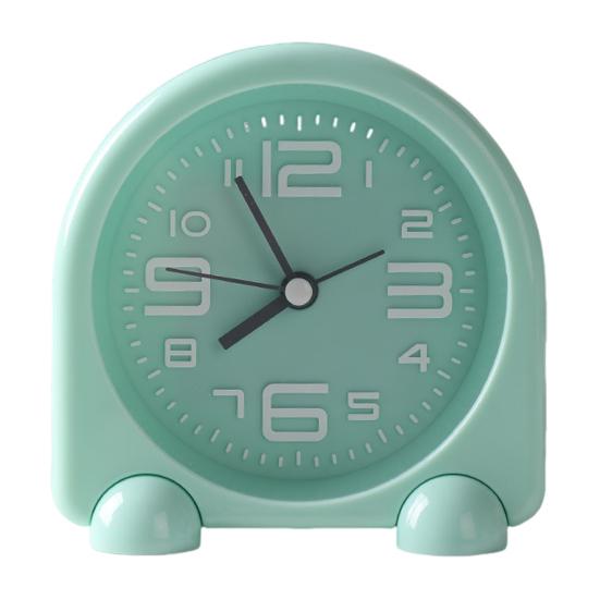 Прикроватный будильник Компактный мини-размер Бесшумная работа Питание от батареек Подсветка дисплея Декоративные настольные часы