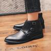 Designer Dress Office Men's Casual Shoes Business Winter Platform Formal Leather Boots Fashion Luxury Chelsea Couple Ankle Boot