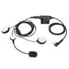 Motorcycle Bilateral HeadsetU94 PTT 7.1mm Stereo Noise Reduction Motorcycle Headset with Clip for