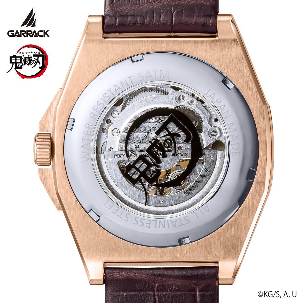 GARRACK Demon Kimetsu no Yaiba Collaboration Kyojuro Rengoku 5 ATM Water Mineral Red Unisex Slayer Watch, Model, Automatic, Resistant, Glass, Dial,