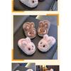 Children's Cotton Slippers, Cute Rabbits for Winter Girls, Warm and Fluffy Fur for Small and Medium-sized Children, Anti Slip Baby Home Shoes for Boys