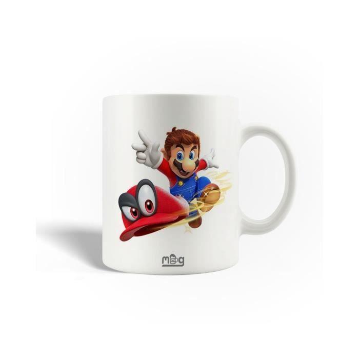 Ceramic Mug - Super Mario Odyssey - 30cl - Dishwasher Safe - White - Round