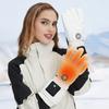 Зимние перчатки с подогревом для мужчин и женщин, электрические перчатки с подогревом с аккумулятором 1200 мАч, 3 уровня нагрева, перезаряжаемые перчатки с подогревом для катания на лыжах, велоспорта, зимних видов спорта