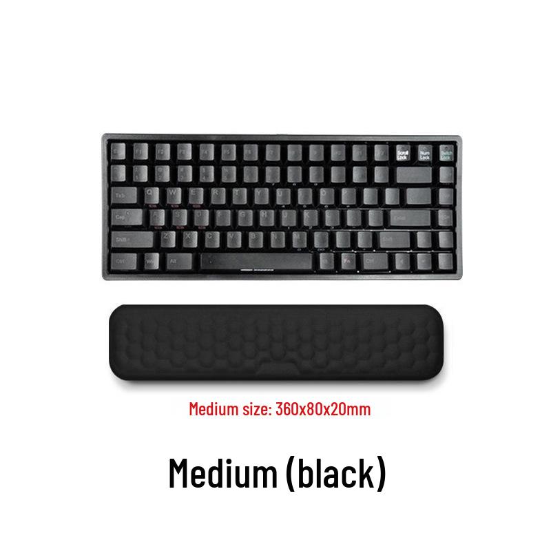 RGB Светящаяся подставка под запястье из пены с эффектом памяти - Большой размер для офисных клавиатур