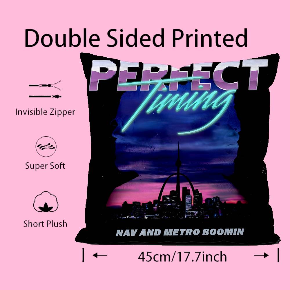 M-Metro B-Boomin Album Pillow Case Comfort Sofa Bed Silky elegant Invisible zipper Custom Decorative cushion cover