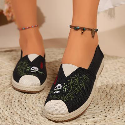 2025 Xiaoxiangfeng соломенные рыбацкие туфли весна и лето новые сетчатые полые дышащие балетки на плоской подошве туфли-слипоны женские