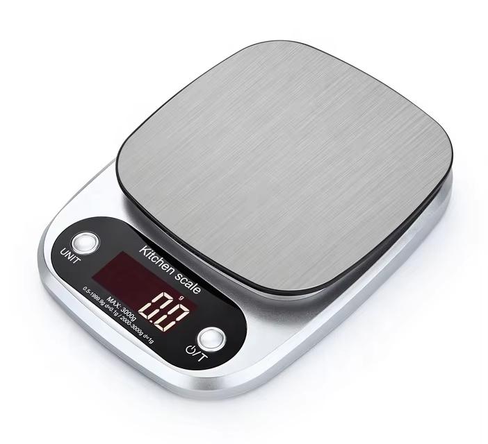 Digital Kitchen Scale Food Scale Multifunction Weight Scale Electronic Baking & Cooking with LCD Display Silver