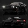 1:24 Dodge Challenger SRT Hellcat Alloy Muscle Car Model Die-cast Metal Sports Car Ornaments Vehicle Model Sound and Light Children's Toy Boy Gift