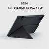 Чехол для планшета Xiaomi Pad 6S Pro 12,4, откидная подставка из искусственной кожи, магнитный чехол для планшета Mi Pad 6S Pro, интеллектуальный чехол-подставка для книги для пробуждения и сна