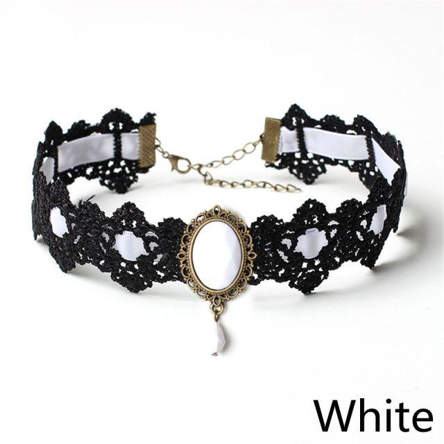 Европейское и американское преувеличенное черное фланелевое короткое женское ожерелье сексуальное украшение на шею цепочка на шею для вечеринки в честь Хэллоуина