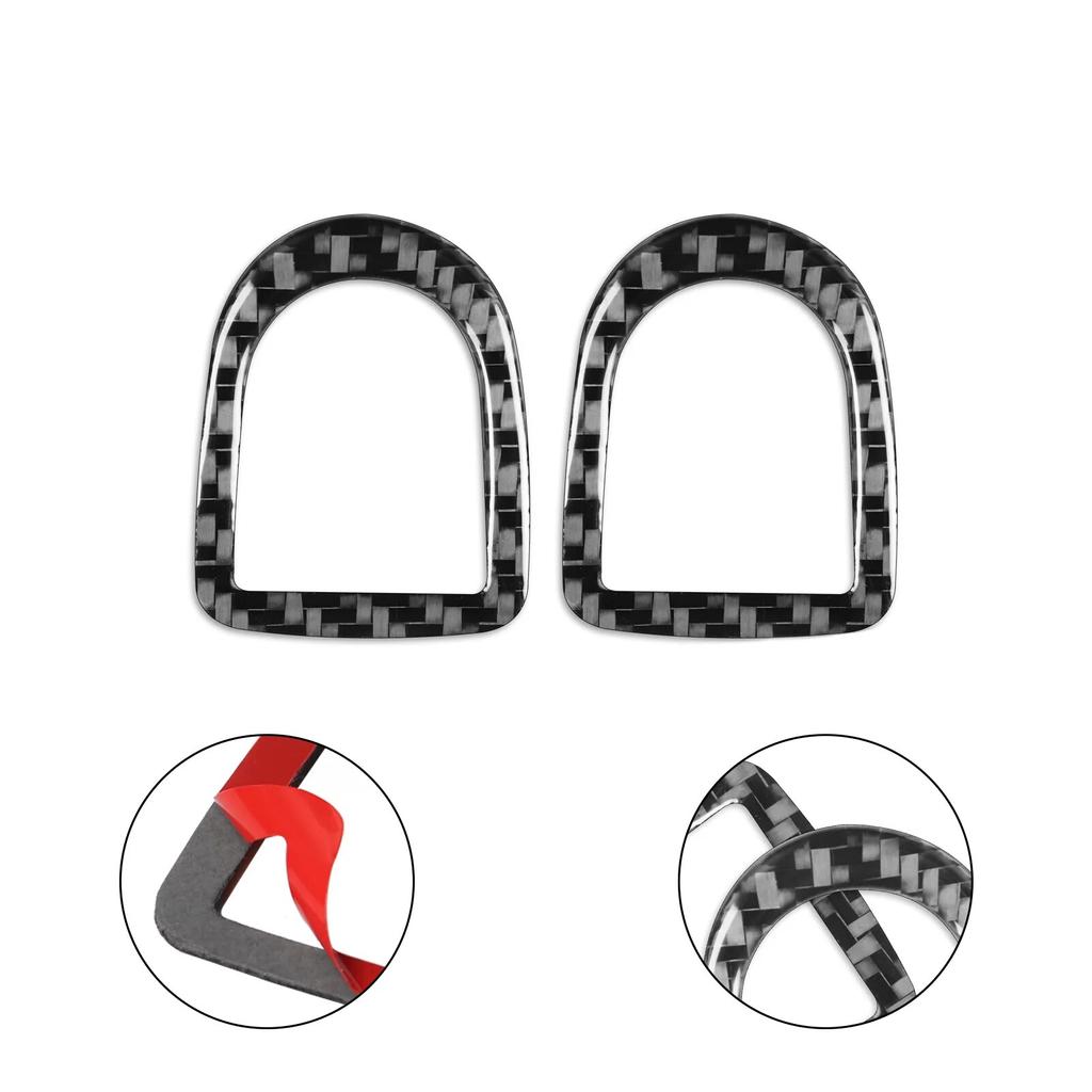 Для Ford Mustang 2009-2014 автомобильный дверной замок, ручка, наклейка, наклейка из углеродного волокна, внутренняя отделка, аксессуары для Мустанга