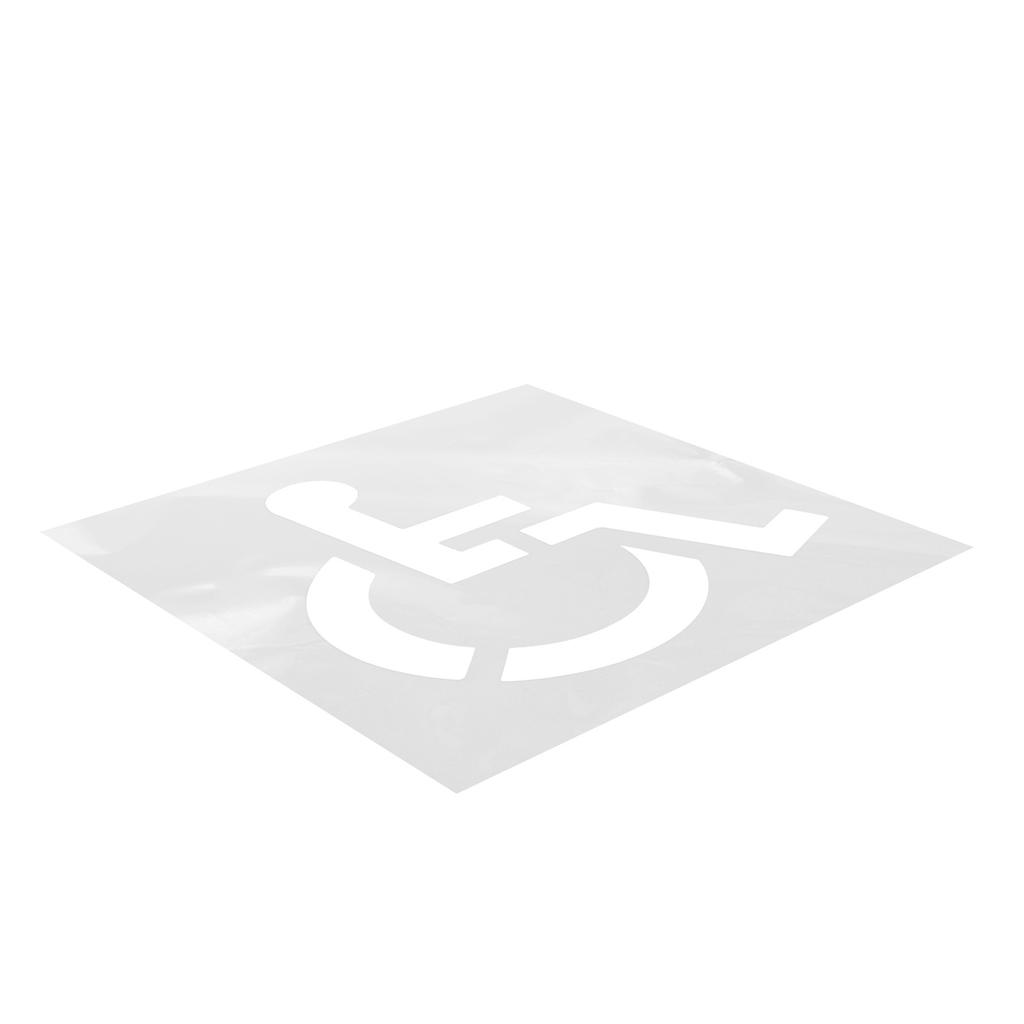 Трафарет символа парковки Многоразовый силиконовый шаблон символа парковки для покраски парковки в гараже