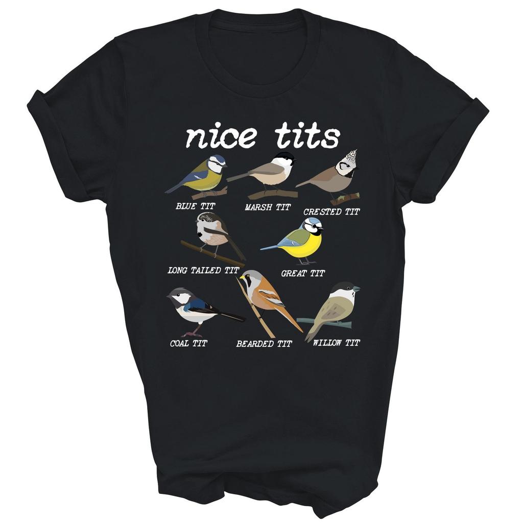 Nice Tits Funny Bird Watching Funny Tit Birds Birdwatcher Shirt