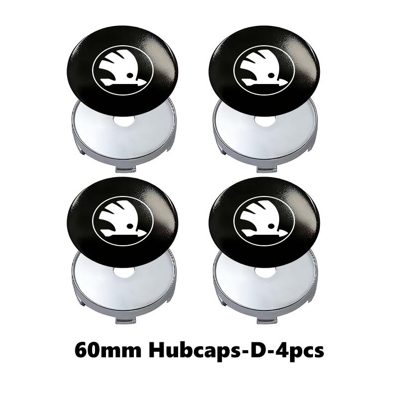 AAAAG1 Car Styling Wheel Center Hub Cap Badge Emblem Sticker Accessories For Skoda Fabia Kamiq Superb Scala Enyaq-iV MK3 VisionS Yeti