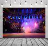 BELECO 7x5ft Fabric Music Concert Stage Backdrop for Photography Stage Spotlights Music Night Band Live Shows Rock Music