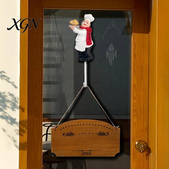 Wall Mounted Hooks for Shopping Bags Chef Style Sticky Hook, Resin Kitchen Organizer, Adhesive Decorative Hook Spatulas Rags And Aprons Nail