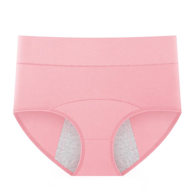 Women's High-Waist Antibacterial Cotton Menstrual Underwear - Leak-Proof Sanitary Pants