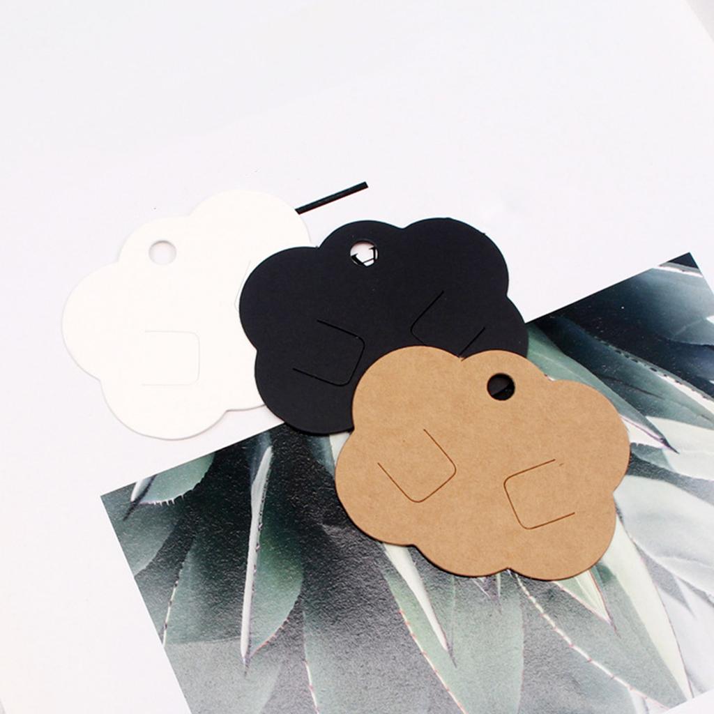 Упаковка из 100 карточек с заколками для волос Декоративные открытки с ожерельями Карты для демонстрации ювелирных изделий Карты с текстурой бумаги Упаковочные карточки для ожерелья