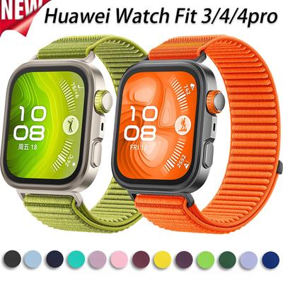Нейлоновый плетеный ремешок-петля для Huawei Watch Fit 4 3 Официальный удобный браслет-ремень для Huawei Watch Fit 4 Pro Ремешок для часов Correa