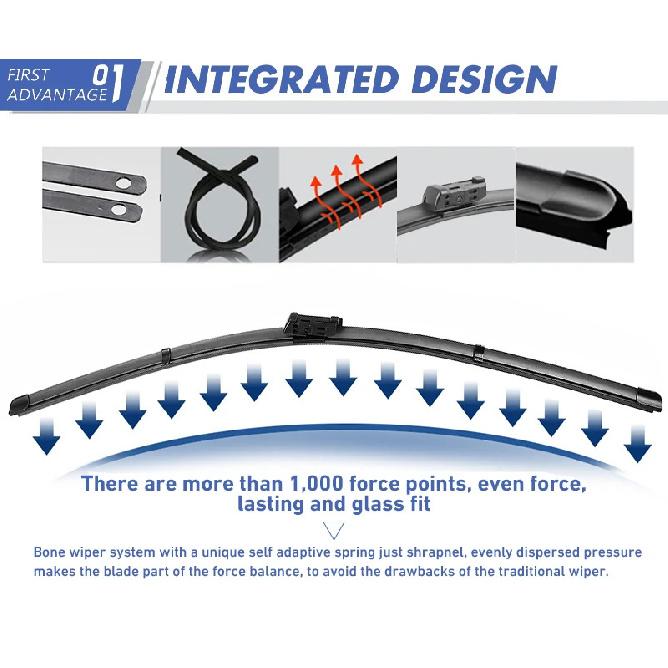 Car Front Rear Wiper Blades For MG HS MGHS AS23 EHS PHEV 2018 2019 2020 2021 2022 2023 Plug Window Windshield Windscreen Brushes