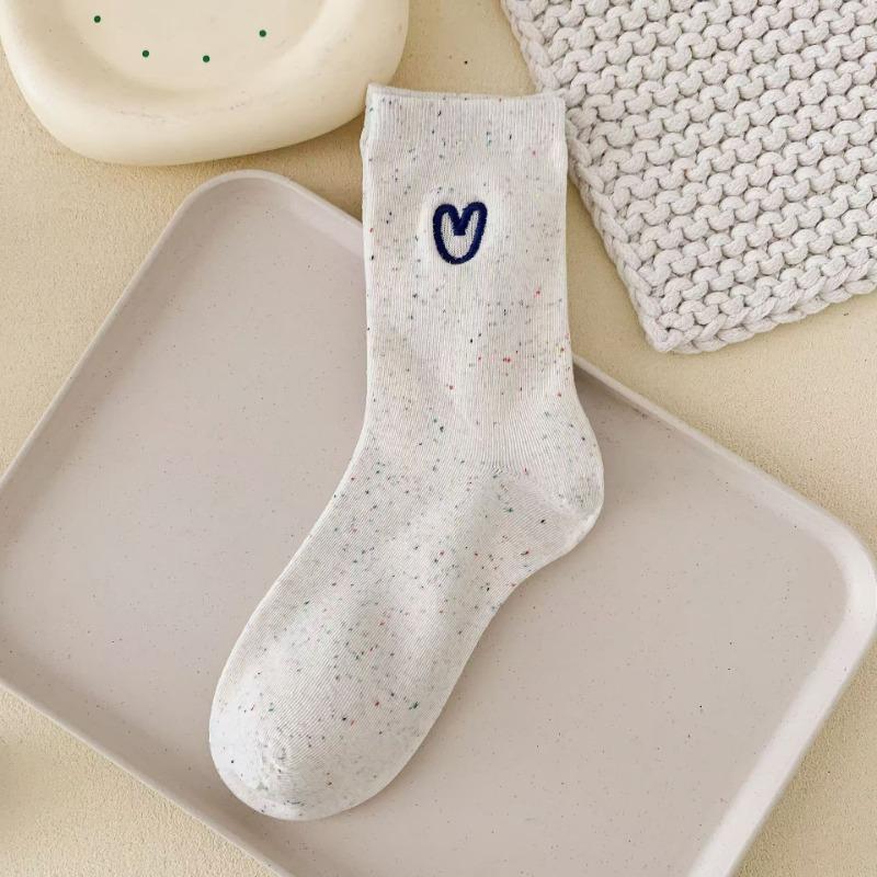 Женские весенне-осенние новые милые носки-гольфы с мультяшным рисунком, подходящие ко всему