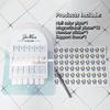Premium Acrylic Nail Color Plate Magnet Nail Tips Display Board Comparison Color Card With Number Stickers For Nail Salon
