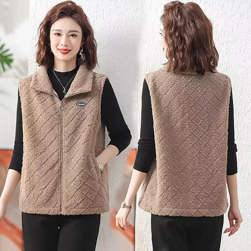 Безрукавка Женский длинный жилет Женский жилет Безрукавка Женские жилеты на молнии