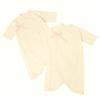 Pure Organic Slim Organic Cotton Newborn Combi Undershirt Set Made In Baby Pink 100% (2-Piece Set), All-Season, Fluffy, Japan,